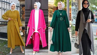 ملابس محجبات موضة شتاء  وربيع 2024 🌟modest clothing 🌟 femme voilée 🌟 Hijabi girl 🌟 modest fashio