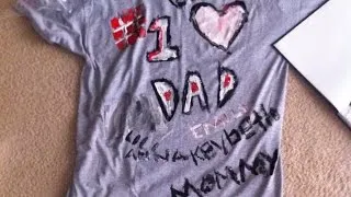 How To Make a Last-Minute Fathers Day T-shirt - DIY Crafts Tutorial - Guidecentral