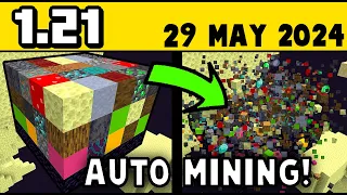 Auto Mining added into Minecraft!                   1.21 pre release 1 review