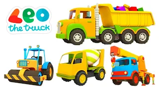 Car cartoon for kids & Leo the Truck – Street vehicles and construction vehicles for kids.