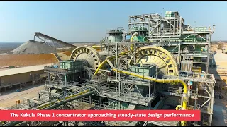 Kamoa Copper’s Phase 1 concentrator approaching steady-state design performance