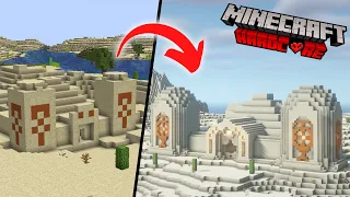 I Transformed A Desert Temple In Minecraft Hardcore!