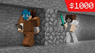 i paid a girl to chase me in minecraft... again.