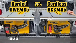 DeWalt DWE7485 vs DCS7485: Ultimate Table Saw Comparison & Review 🔥🔥🔥