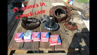 How To Fit 35 spline axles in a stock ford 9 inch case differential rebuild