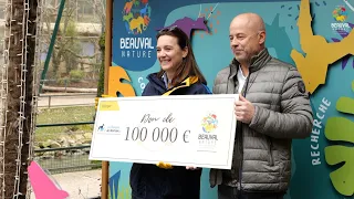 Don exceptionnel : 100 000 € pour Beauval Nature !