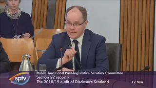 Public Audit and Post-legislative Scrutiny Committee - 12 March 2020
