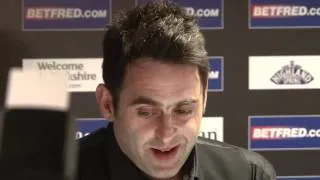Ronnie O'Sullivan wins through to Round 2 of Betfred World Snooker Championships