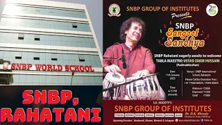 Ustad Zakir Hussain iconic performance & interacting with the School students at SNBP, Rahatani