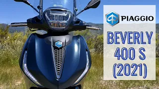 Piaggio Beverly S 400 (2021) Test Ride and Review, Walkaround, Soundcheck, Acceleration Test VLOG290