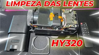 PROJETOR HY320: Como Fazer Limpeza das Lentes! teardown disassemble