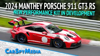 2024 Manthey Porsche (992) 911 GT3 RS MR Performance-Kit Caught Testing At The Nürburgring