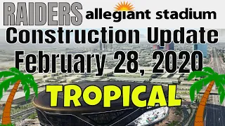 Las Vegas Raiders Allegiant Stadium Construction Update 02 28 2020