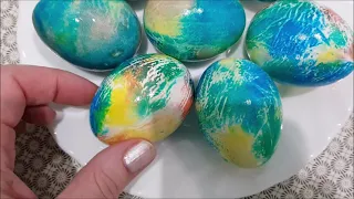 Всех с Наступающей Пасхой!!! 💖😍🥰 Покрасила яйца новым способом!!! 🥚🥚🥚