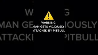 Man gets attacked by a pitbull watch at your own risk