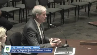 Eugene City Council Meeting: May 14, 2018