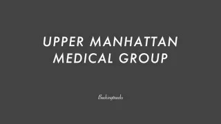 UPPER MANHATTAN MEDICAL GROUP chord progression - Backing Track