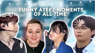 'funny ATEEZ moments of all time' | Reaction + testing how well I know their names!!