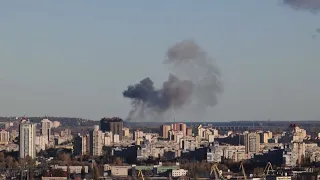 VIDEO | Explosions heard in Kyiv, Ukraine as Russia launches new strikes