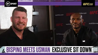 Bisping Meets Usman 🔥 Brilliant Interview On Edwards Trilogy, That KO, Revenge, Violence 👀 #UFC286