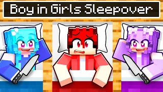 Boy Stuck in CRAZY FAN GIRL ONLY Sleepover! (Minecraft)