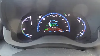 Toyota Yaris Cross 1.5 Hybrid doing 0-100 km/h flatout