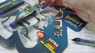 Flair inky robot fountain pen unboxing