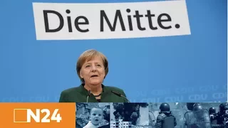 Große Koalition: Pressekonferenz mit CDU-Chefin Angela Merkel in Berlin