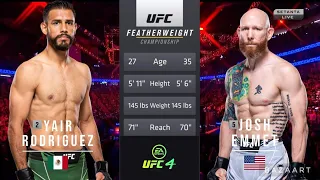 YAIR RODRIGUEZ VS JOSH EMMET FULL FIGHT UFC 284