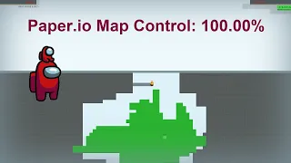 Paper.io Map Control: 100.00% Among Us