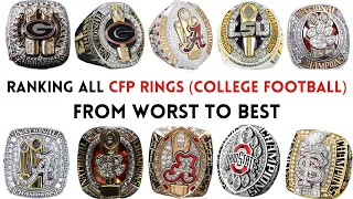 Ranking All COLLEGE FOOTBALL Rings WORST to BEST!