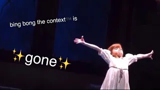 frozen the musical but i give you no context