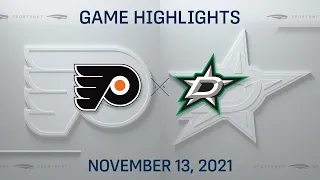 NHL Highlights | Flyers vs. Stars - Nov. 13, 2021