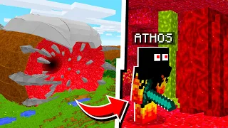 encontrei a MINHOCA GIGANTE e ela ME ENGOLIU no minecraft