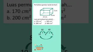 Cara Mudah Menghitung Luas Permukaan Balok #matematikakelas5