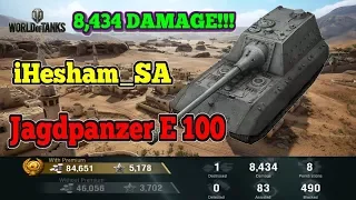 Jagdpanzer E 100 "OVER 8K DAMAGE!" -- World of Tanks Console Replay (PS4)