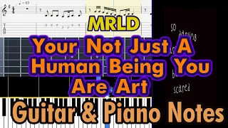 An Art Gallery Could Never Be As Unique As You | Mrld | Guitar Tabs and Piano Notes - Tutorial- Easy