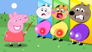 Baby Pig chooses to punish the dog or the rabbit??? Peppa Pig funny Animation