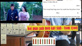 koj puas pab mob kuv lub siab - tubhmoob guitar chords