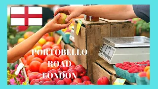 LONDON: PORTOBELLO ROAD vegetable and food market #london #market