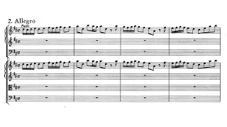 Handel, Concerto grosso op. 6 n. 5 in Re - II: Allegro (score)