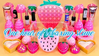 ASMR Slime 💗🌈💜 One hour of relaxing slime video #12. Compilation video 1080p.