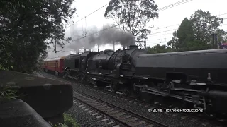 Steam Locomotives 6029 and 3526 - Great Race - June 2018