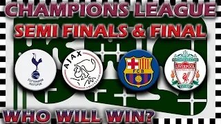 UEFA Champions League 2018/19 Predictions - Semi Finals to Final - Marble Race Algodoo