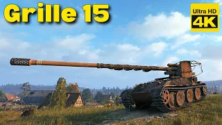 World of Tanks 4 Kills 9,6k damage Grille 15 | 4K Video | - My battle My rules