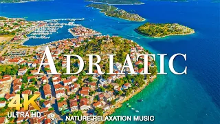 FLYING OVER ADRIATIC (4K UHD) - Relaxing Music Along With Beautiful Nature Videos - 4K Video HD