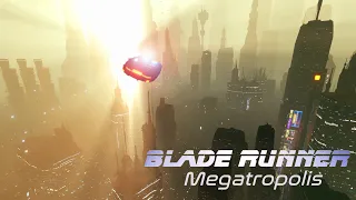Blade Runner Megatropolis | AMBIENT SOUND & VISUAL for Work, Study and Relaxation - 8 Hours