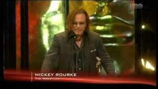 Bafta 2009 - Mickey Rourke (CZ Dabing)