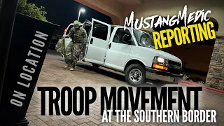 Breaking White Vans moving Troops  McAllen Texas Immigration Crisis￼ MustangMedic Reporting #shorts