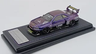 INNO64 | 1/64 SCALE | NISSAN SKYLINE LBWK ER34 SUPER SILHOUETTE | MIDNIGHT PURPLE | RESIN